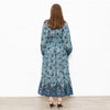 Ulla Johnson Teal Floral Patterned Maxi Dress