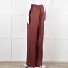 Second Female Brown Satin Wide Leg Trousers