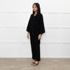 Joie Black Cashmere/Wool Mix Funnel Neck Button Cardigan