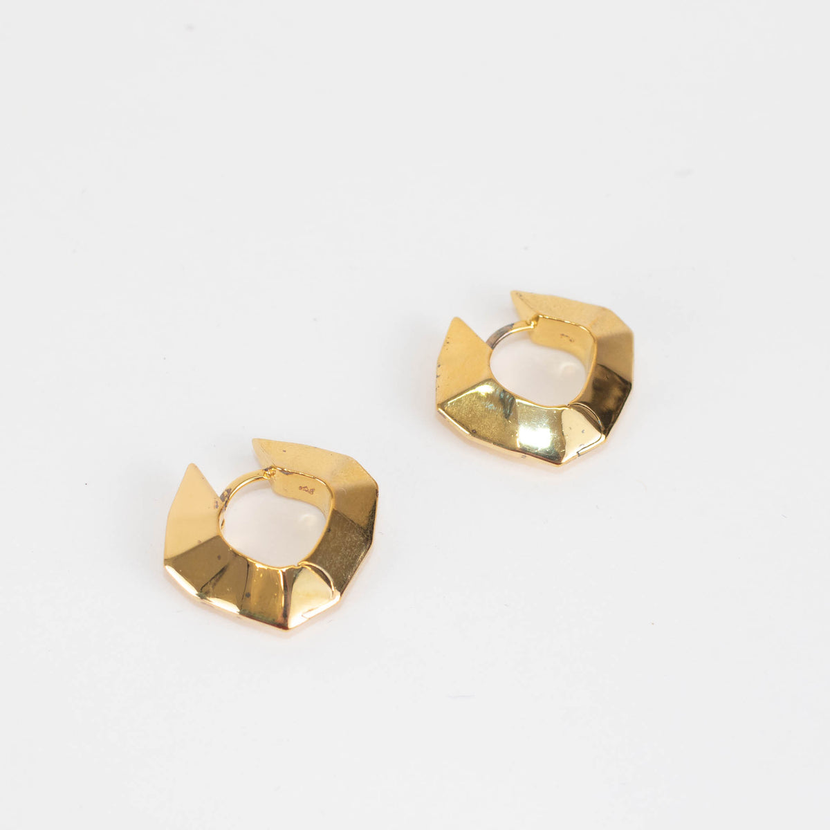 Otiumberg Pair Of Large Prism Hoop Earrings