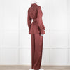 Second Female Brown Satin Wide Leg Trousers