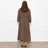 Max Mara Khaki Drawstring Waist Shirt Dress