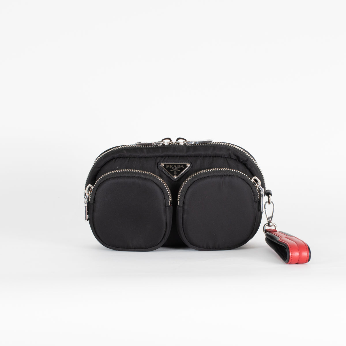 Prada Nylon Double Pocket Wristlet