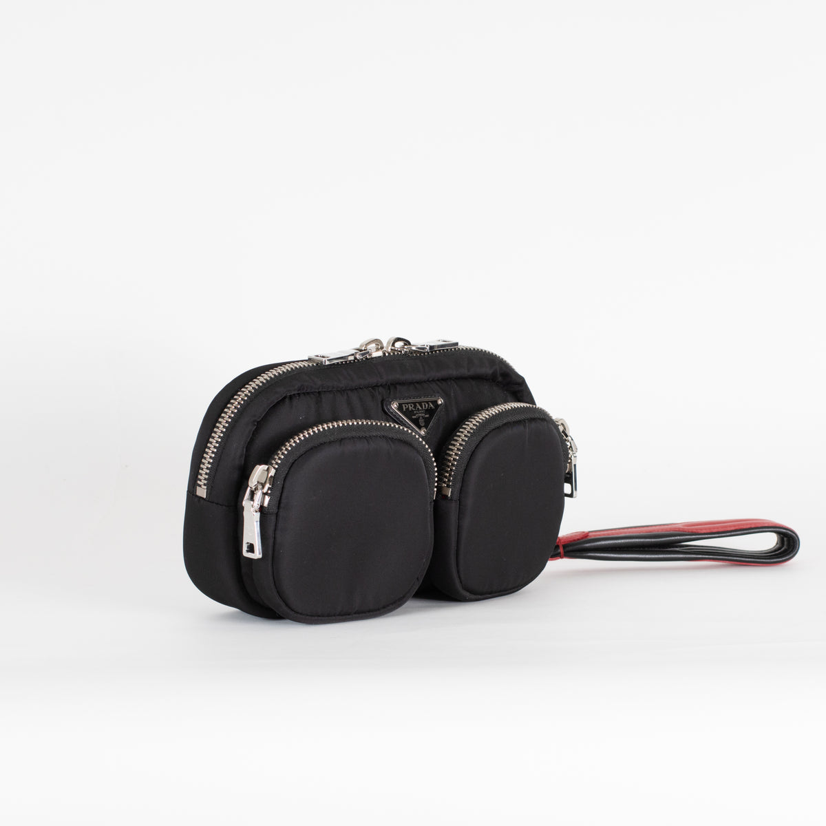 Prada Nylon Double Pocket Wristlet