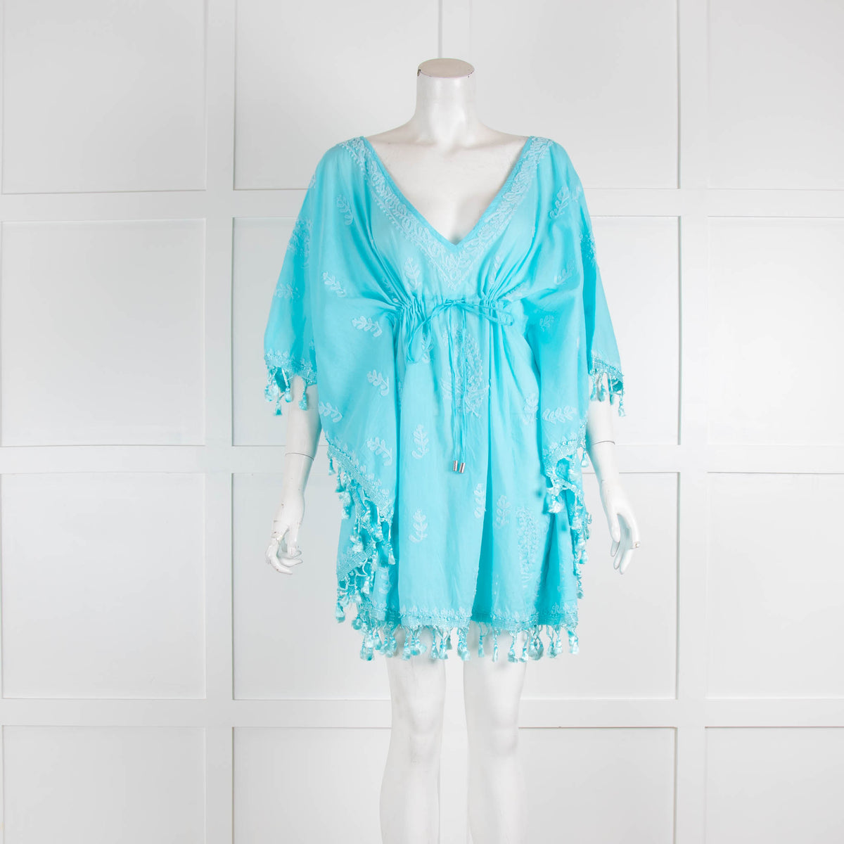 Melissa Odabash Sea Blue Embroidered Cover up