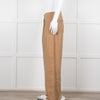 Mes Demoiselles Khaki Woven Straight Fit Trousers with Crystal Studs