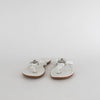 Michael By Michael Kors White MK Flat Flip Flops