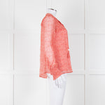 Moliin Pink Block Print Long Sleeve Blouse