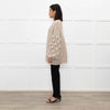 Panapufa Loose Knit Beige Fluffy Cardigan