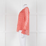 Moliin Pink Block Print Long Sleeve Blouse