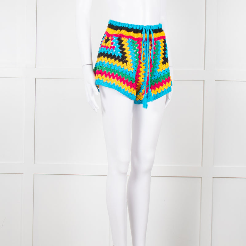 MC2 Saint Barth Multicoloured Crochet Shorts