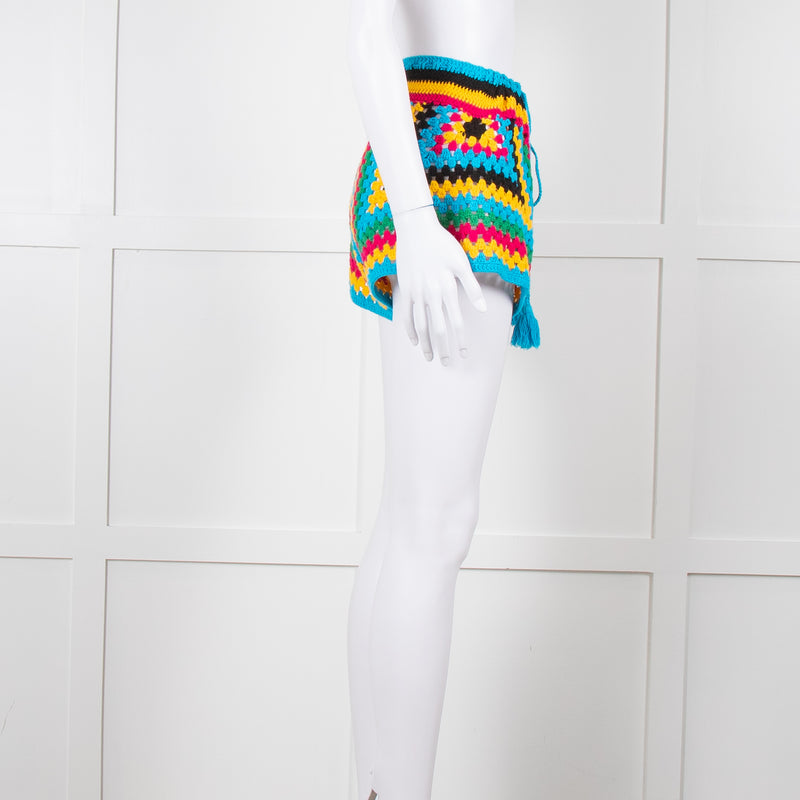 MC2 Saint Barth Multicoloured Crochet Shorts