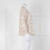 Paige Beige And White Daisy Print Top