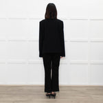 Philosophy Black Blazer with Pink Trim