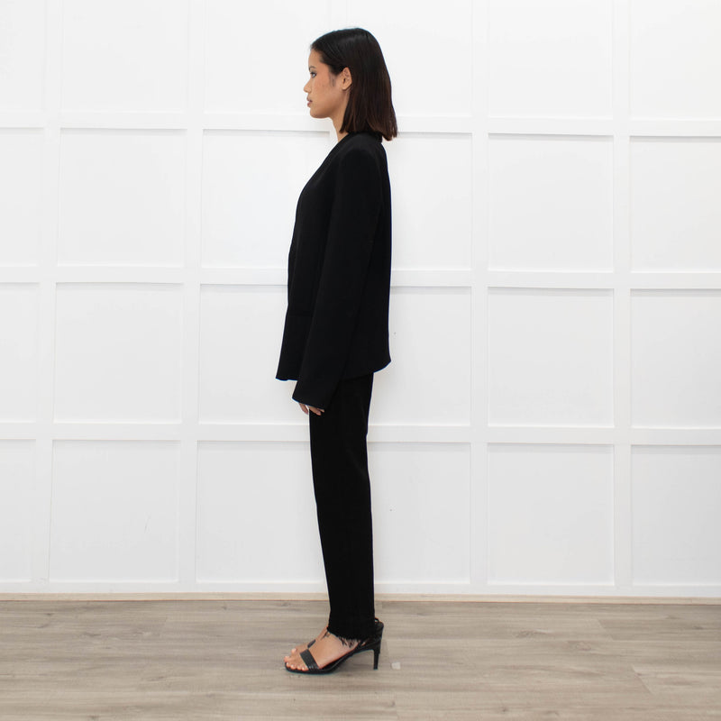 Philosophy Black Blazer with Pink Trim