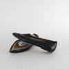 Joseph Black Ruched Pointy Flat Shoes