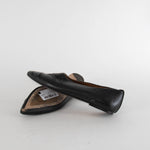 Joseph Black Ruched Pointy Flat Shoes
