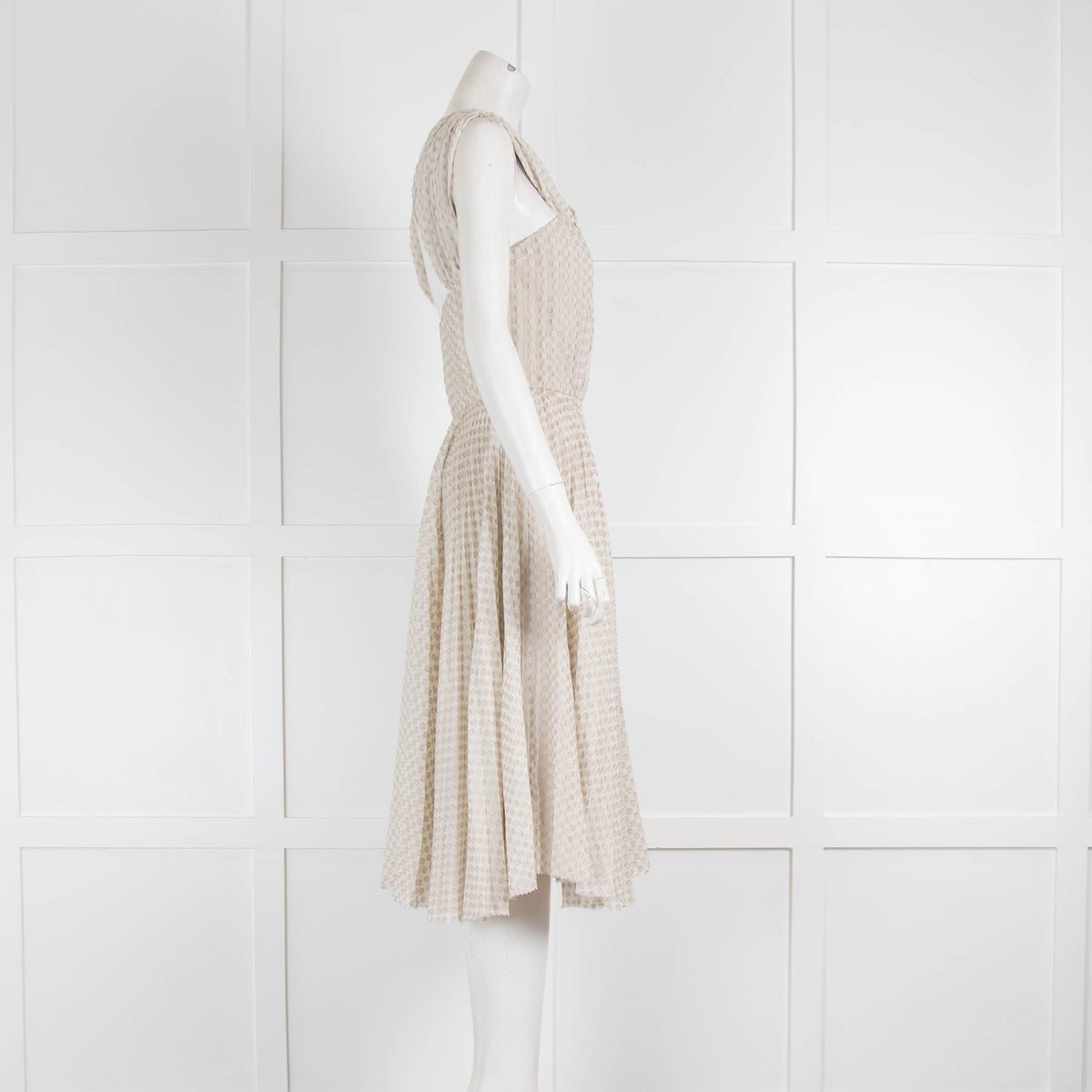 Jason Wu  Light Grey Dot Print  Sleeveless Dress
