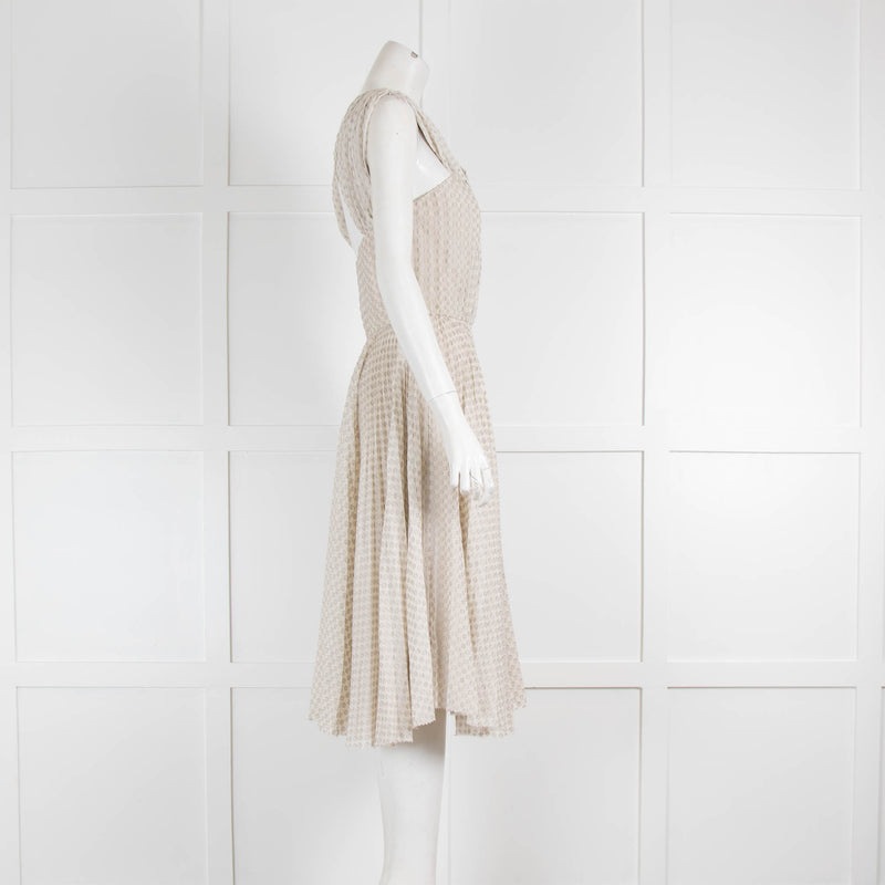 Jason Wu  Light Grey Dot Print  Sleeveless Dress