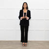 Philosophy Black Blazer with Pink Trim
