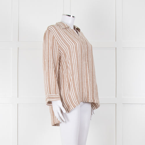 Rails Brown And White Kaftan Style Long Top