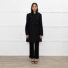 Chloe Black Double Breasted Wool Mix Coat