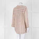 Rails Brown And White Kaftan Style Long Top
