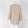 Rails Brown And White Kaftan Style Long Top