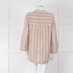 Rails Brown And White Kaftan Style Long Top