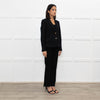 Tory Burch Black Short Wool Blazer With Gold Buttons