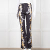 Cynthia Rowley Scuba Material Floral Print Trousers