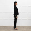 Tory Burch Black Short Wool Blazer With Gold Buttons