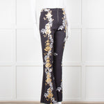 Cynthia Rowley Scuba Material Floral Print Trousers