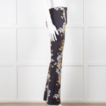 Cynthia Rowley Scuba Material Floral Print Trousers
