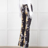 Cynthia Rowley Scuba Material Floral Print Trousers