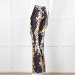 Cynthia Rowley Scuba Material Floral Print Trousers