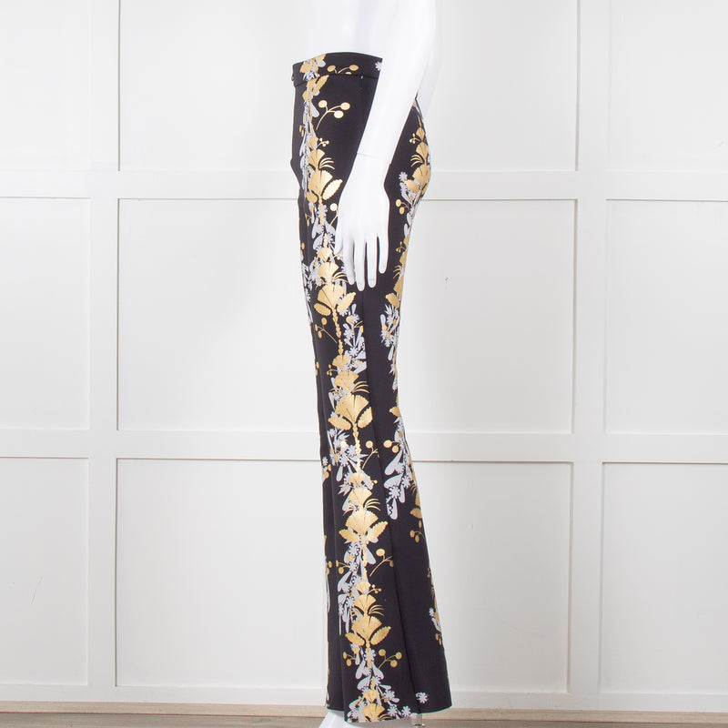 Cynthia Rowley Scuba Material Floral Print Trousers