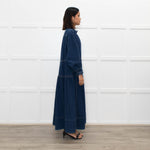 Me + Em Washed Denim Midi Dress