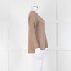 Le Tricot Perugia Brown Long Sleeve Sequin Jumper