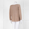 Le Tricot Perugia Brown Long Sleeve Sequin Jumper