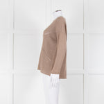 Le Tricot Perugia Brown Long Sleeve Sequin Jumper