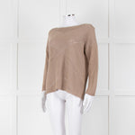 Le Tricot Perugia Brown Long Sleeve Sequin Jumper
