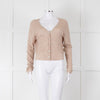 Bella Dahl Beige Fine Knit V Neck Cardigan