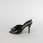 Gucci Black Patent Scarlet Mules