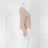 Bella Dahl Beige Fine Knit V Neck Cardigan