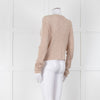 Bella Dahl Beige Fine Knit V Neck Cardigan