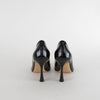Nokwol Black Patent Pointed Toe Crystal Stilettos