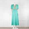 Saloni Tabitha Mint/Ornate Embellishment Dress
