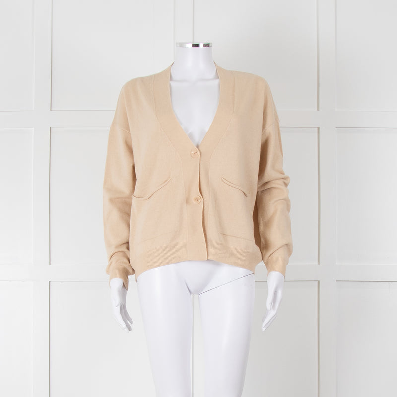 Riani Cream V Neck Cardigan