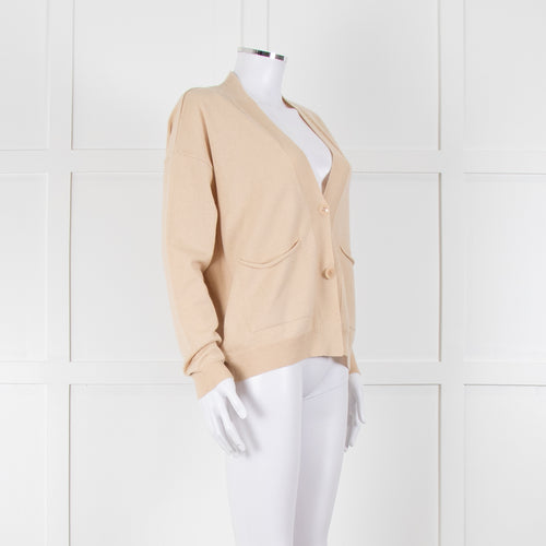 Riani Cream V Neck Cardigan